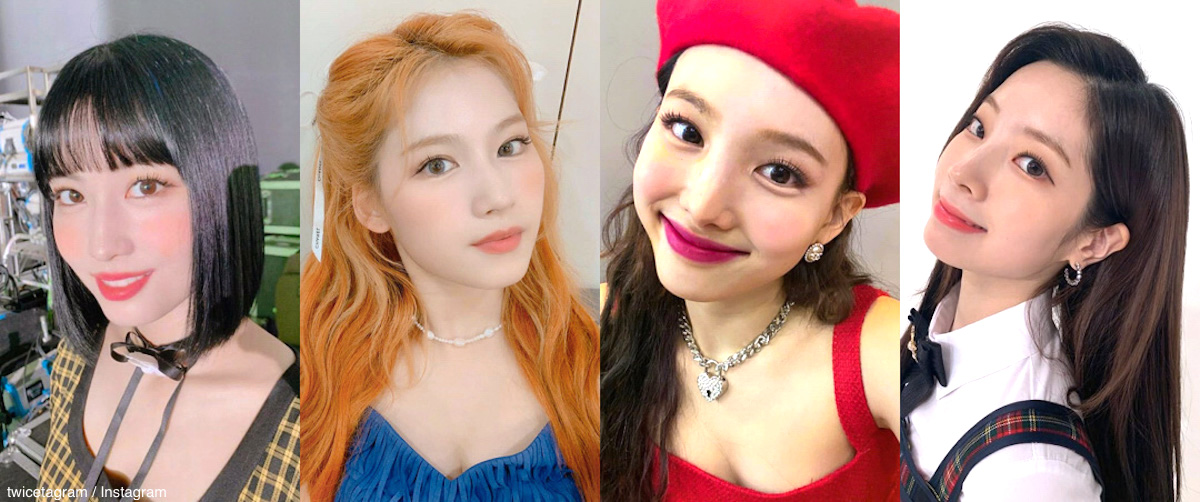 TWICE（左からモモ、サナ、ナヨン、ダヒョン）