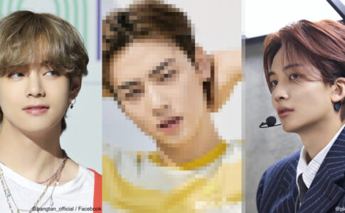 左：BTS（防弾少年団）V 中央：「ビジュアル最高アイドル」1位のアイドル 右：SEVENTEEN ジョンハン